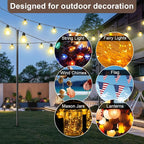2 Pack 10FT Lighting Hanging Pole - Image 3