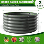 A ANLEOLIFE 8-Pack 4X4X1.5ft & 74x74x18in Deep Root Galvanized Raised Garden - Image 4
