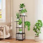 Plant Stand Indoor with Grow Light, 6-Tiered Tall Plant Stand Indoor, Metal - Image 3