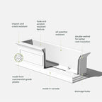Veradek Brixton Window Box Plastic Planter - Image 3