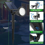 8 Pack Solar Spot Lights Outdoor Waterproof 180 Adjustable Solar Powered - Image 6