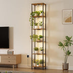 Bstrip Plant Stand Indoor with Grow Light, 81.3" Tall Indoor Plant Shelf - Image 3
