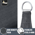 LOVE STORY Custom Size 7'x10'x12.2' Graphite Grey Sun Shade Sail Right Triangle - Image 5