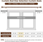 1” Diameter Curtain Rods Itself is 30 to 60 inch 1 Pack Fit 30-54 inch Window - Image 3