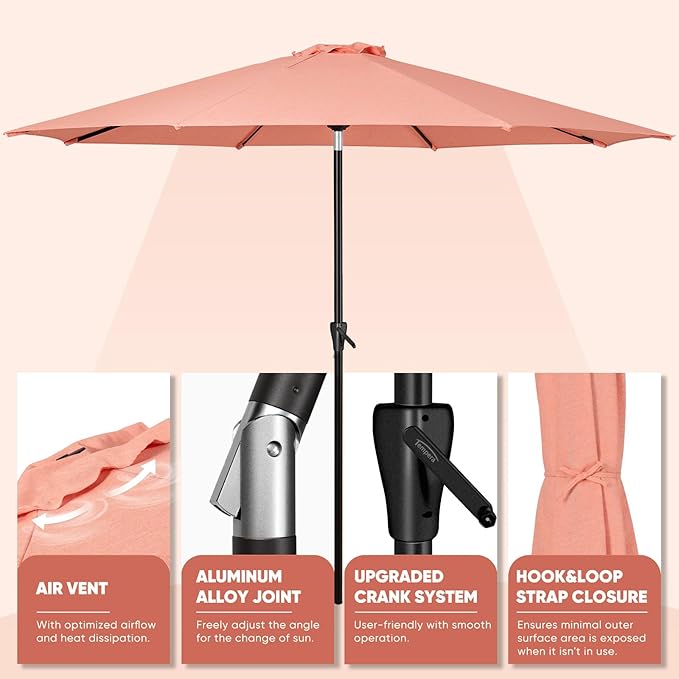 Tempera Patio Market Outdoor Table Umbrella - Image 4