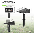 Solar Spot Lights Outdoor, 6 Pack Solar Landscape Spotlights 3 Lighting Modes - Image 2