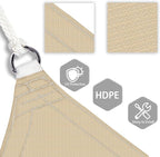 Patio Paradise 17' x 17' x 17' Sun Shade Sail Triangle Canopy Shade Cloth - Image 3