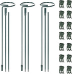 Mwellewm 3 Sets Plant Stakes 12/25/36 Inch Adjustable Plant Support Stakes Tall by Mwellewm