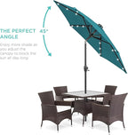 Best Choice Products 7.5ft Outdoor Solar Market Table Patio Umbrella - Image 2