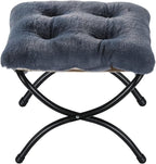 15" Foldable Foot Stool Ottoman by WELL-STRONG