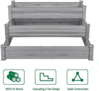 Yaheetech 3 Tier 47 x 47 x 22in Raised Garden Bed Horticulture Outdoor Elevated - Image 6