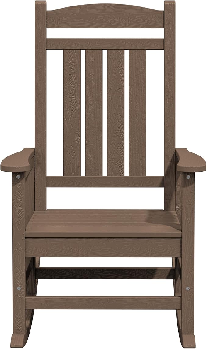 KINGYES HDPE Rocking Chairs Outdoor, Patio Rocking Chairs - Image 9