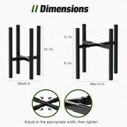 Urban Deco Adjustable Metal Plant Stand Outdoor & Indoor Planter - Image 2