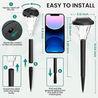 GIGALUMI 8 Pack Solar Lights Outdoor Waterproof, Outdoor Solar Lights - Image 4