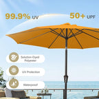 MEWAY 9ft Patio Umbrella Outdoor Table Umbrellas - Image 6