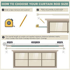 2 Pack Retro Gold Curtain Rods Set - Image 8