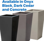 Step2 Tremont Tall Square Tapered Planter, Large Planters - Image 9