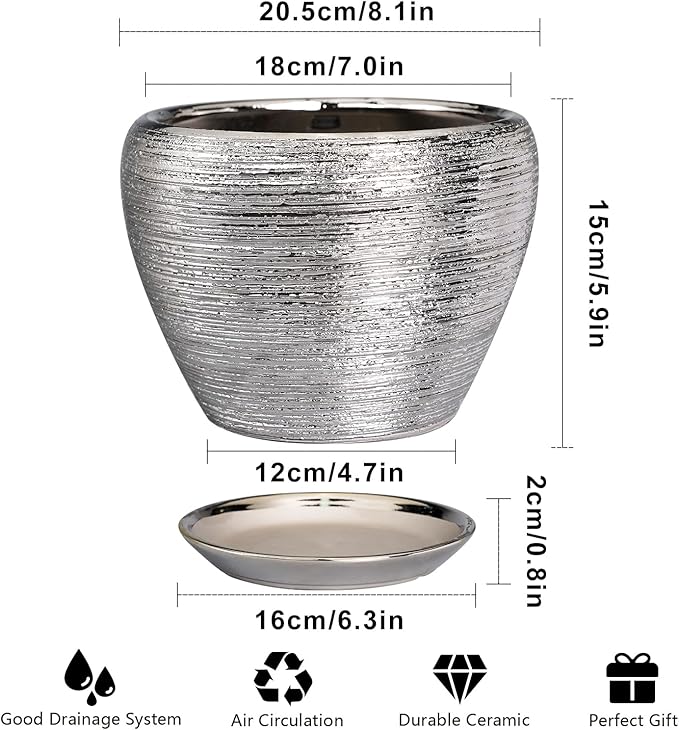 Pot for Plants 8 Inch - Image 3