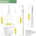 10 inch Self Watering Hanging Planters, 2 Pack Hanging Flower Pots - Image 3