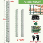 60" Metal Moss Pole, D Shape Sphagnum Moss Pole, Moss Poles - Image 2