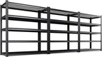 Set of 3 Garage Shelving-3000 lbs 5 Tier Storage Shelves, Adjustable Heavy Duty by Unknown