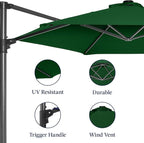 Best Choice Products 10ft Offset Cantilever Hanging Market Patio Umbrella - Image 7