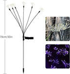 JJGoo Solar Garden Lights, New Upgraded 2 Pack Solar Swaying Starburst Light - Image 2
