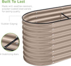 Best Choice Products 8x2x2ft Metal Raised Garden Bed, Oval Outdoor Deep Root - Image 5