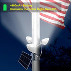 Solar Flag Pole Light, 3 Super-Spotlights LEDs, Adjustable Metal Clamps Fits - Image 6