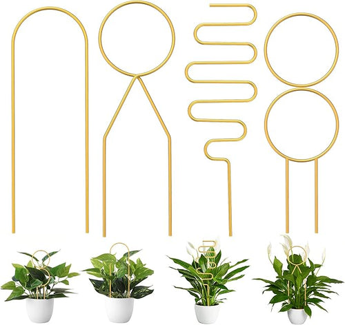 4 Pcs Small Metal Trellis for Potted Plants, Small Trellis for Potted Plants by Unknown