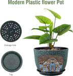 12 inch Large Plant Pots, Plastic Planters - Image 4