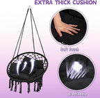 Macrame Hammock Hanging Swinging Chair - Image 3