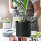 12 inch Large Deep Plant Pots for Outdoor Indoor Plants, Tall Cylinder Flower - Image 5