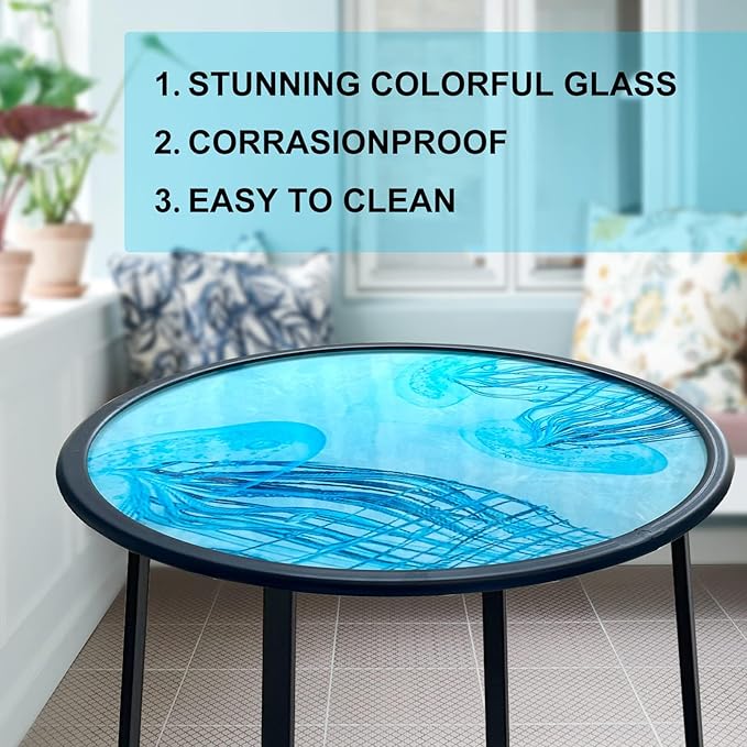 LIFFY Outdoor Side Table, Decorative Plant Stand & End Table - Image 6