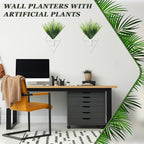 2 Pieces White Wall Decor Hanging Planters - Image 6