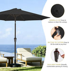 MEWAY 9ft Patio Umbrella Outdoor Table Umbrellas - Image 6