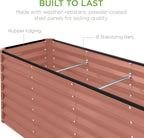 Best Choice Products 8x2x2ft Raised Outdoor Metal Garden Bed, Deep Root Box - Image 7