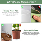 Planters for Indoor Plants, 10/9/8 Inch Self Watering Plant Pots - Image 5