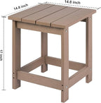 LZRS Adirondack Square Outdoor Side Table - Image 3