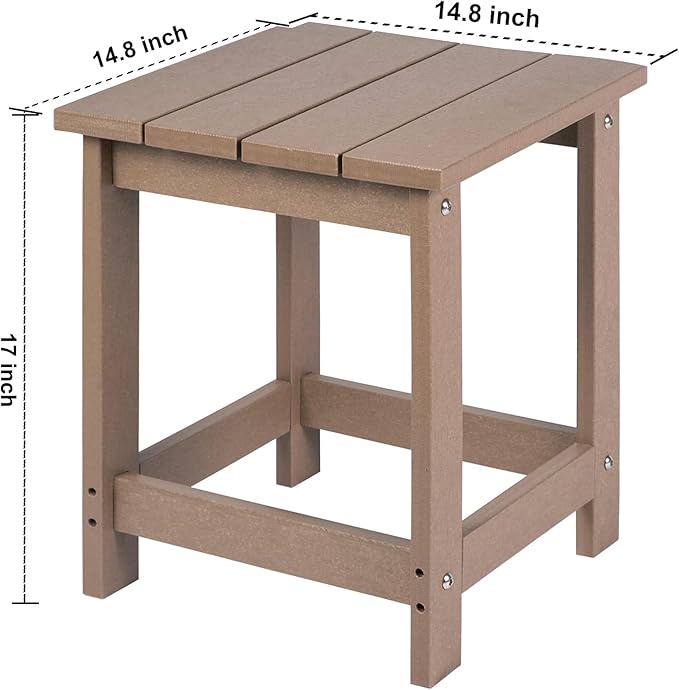 LZRS Adirondack Square Outdoor Side Table - Image 3
