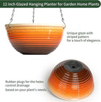 12 inch Hanging Planters for Indoor Outdoor Plants, 2 Pack Large Hanging Flower - Image 3