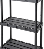 Gracious Living 3 Shelf Knect-A-Shelf Solid Light Duty Storage Unit 12 x 24 x - Image 9