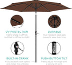 Best Choice Products 10ft Outdoor Table Compatible Steel Polyester Market Patio - Image 5