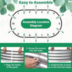 TATAANTY Galvanized Raised Garden Bed - Image 6