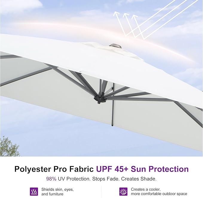 PURPLE LEAF 9'×9' Patio Umbrella - Image 6