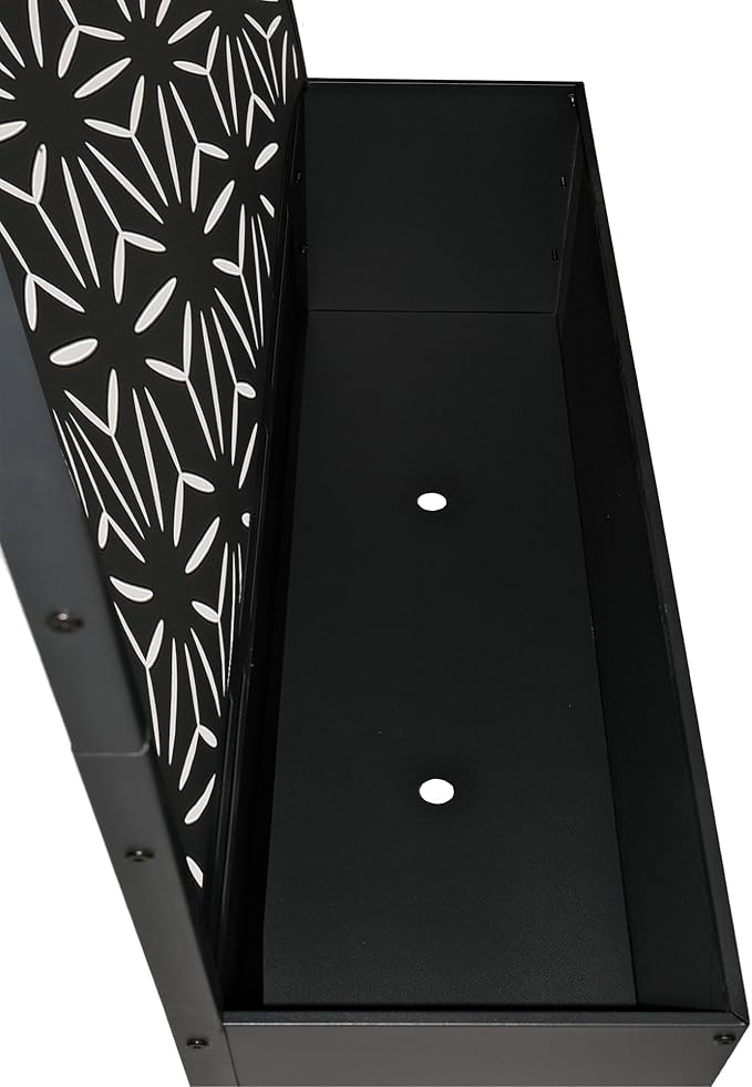 Oakland Living 6 ft. X 4 ft. Black Freestanding Metal Privacy Screen Room - Image 6
