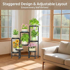LASZOLA 8 Tiered Folding Plant Stand Indoor - Image 7