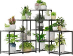 Bamworld Corner Plant Stand Indoor Metal Plant Shelf 5-Tier 11 Potted Flower by Bamworld
