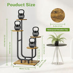 iDavosic.ly 4 Tier Plant Stand Indoor, Corner Tiered Multiple Flower Holder - Image 3