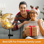 JOBOSI Solar Moon Hummingbird Decorative Light Gift Portable Decorative Ground - Image 3